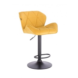 Barová stolička Detail Velur Yellow Mat