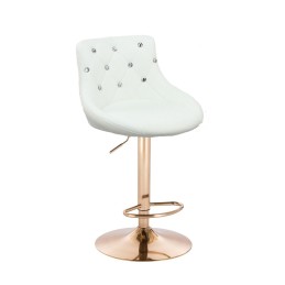 Barová stolička Elegance Gold White
